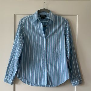LAUREN Ralph Lauren Button Down Blue Shirt Size S